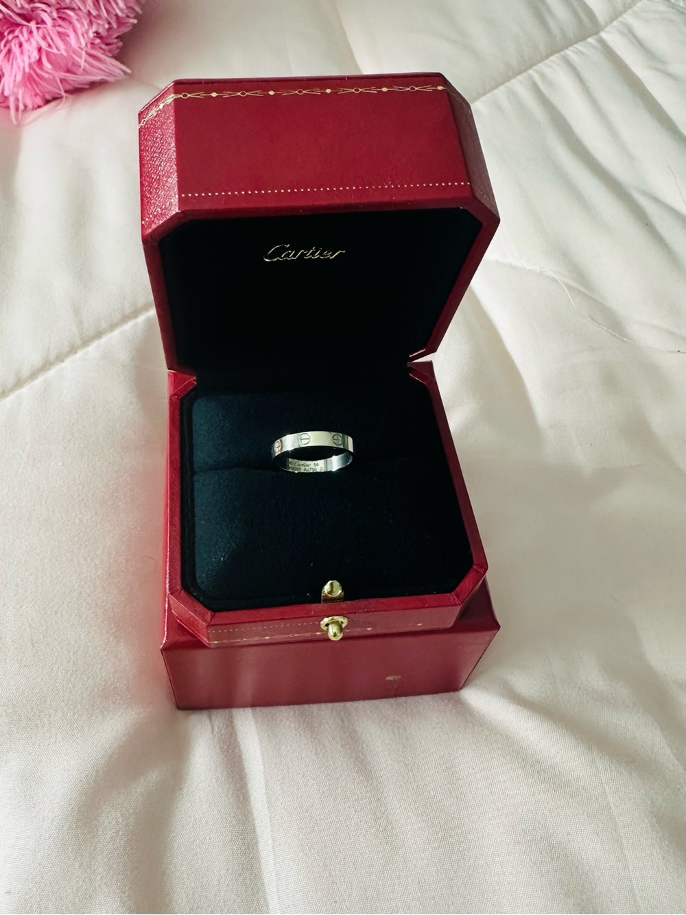 Carrier White Gold Love Ring - Picture 3 of 4
